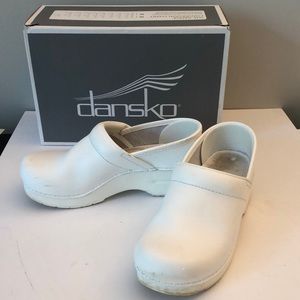 Dansko White Clogs